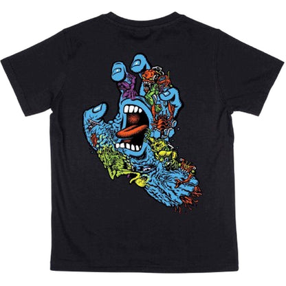 T-shirt Bambini Unisex Santa Cruz - Youth Roskopp Screaming Five T-shirt - Nero