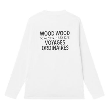Maglie a manica lunga Uomo Wood Wood - Anakin long sleeve - Bianco