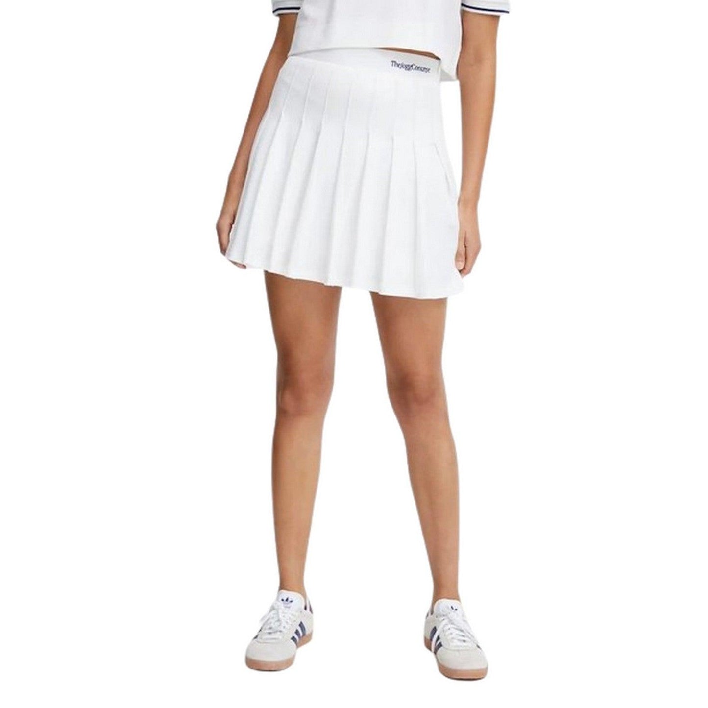 Gonne casual Donna The Jogg Concept - Jcsafio Pleat Skirt - Bianco