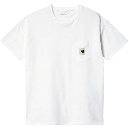 T-shirt Donna Carhartt Wip - W' S/S Pocket T-Shirt - Bianco