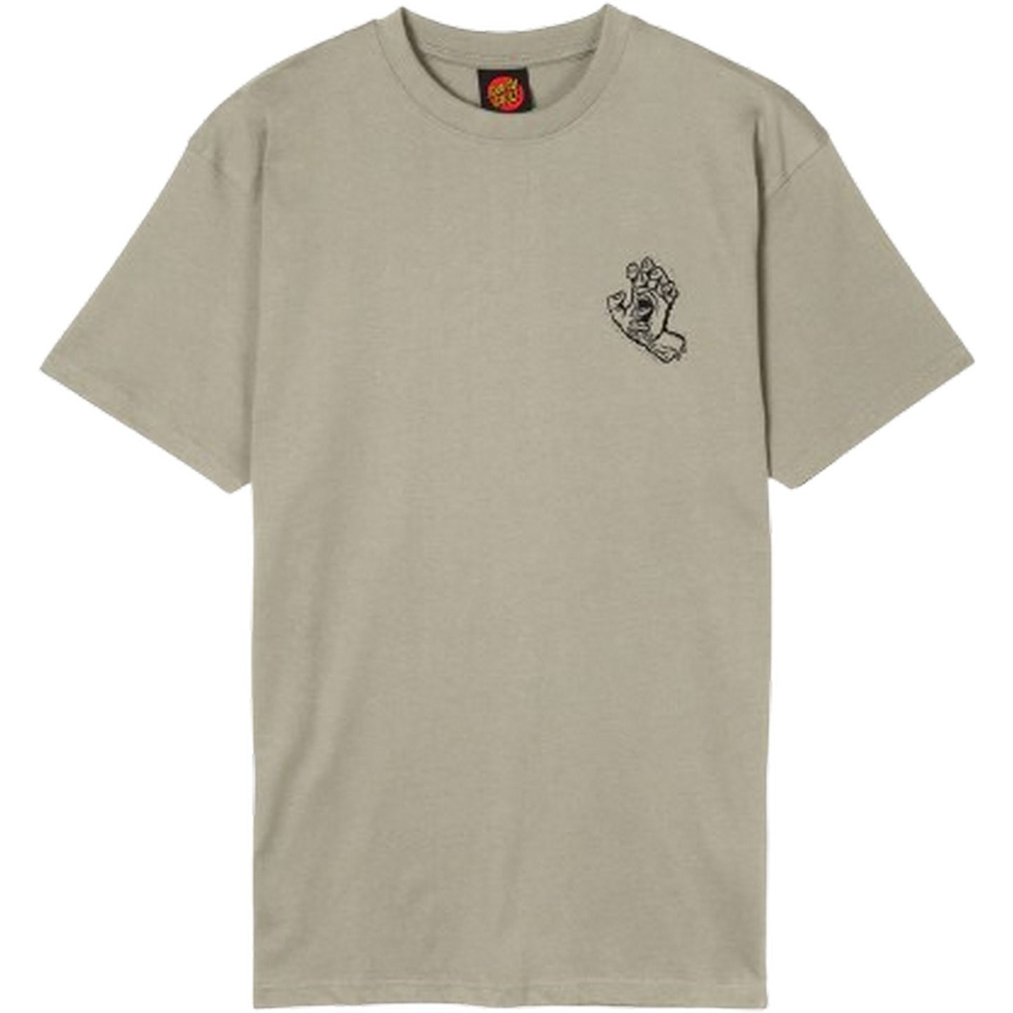 T-shirt Uomo Santa Cruz - Stamped Screaming Hand T-Shirt - Grigio