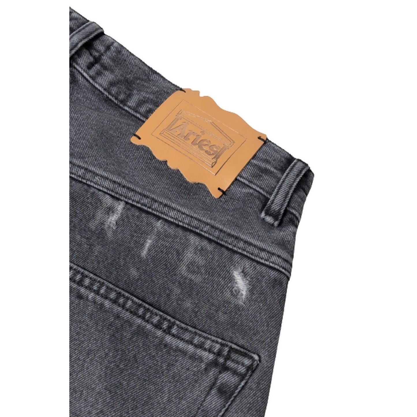 Jeans Uomo Aries - Destroyed Batten Jean - Nero