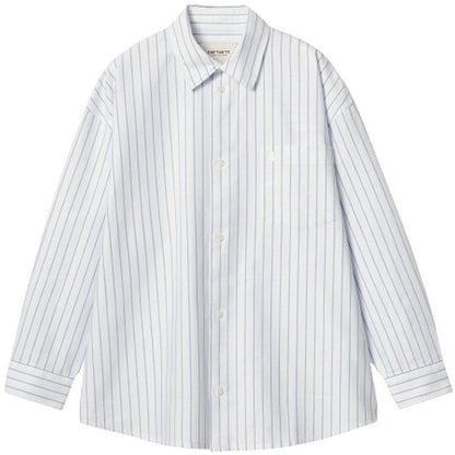 Camicie Donna Carhartt Wip - W' L/S Dowlen Shirt - Bianco