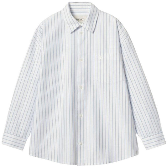 Camicie Donna Carhartt Wip - W' L/S Dowlen Shirt - Bianco