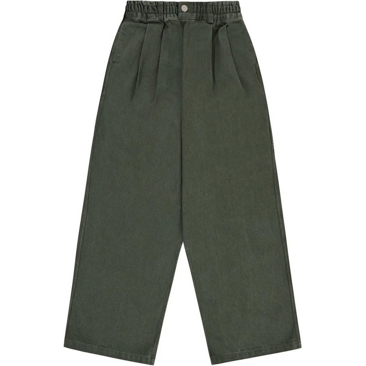 Pantaloni Uomo KAPPY DESIGN - Two Tuck Wide Kation Pants - Verde