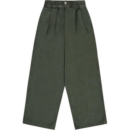 Pantaloni Uomo KAPPY DESIGN - Two Tuck Wide Kation Pants - Verde