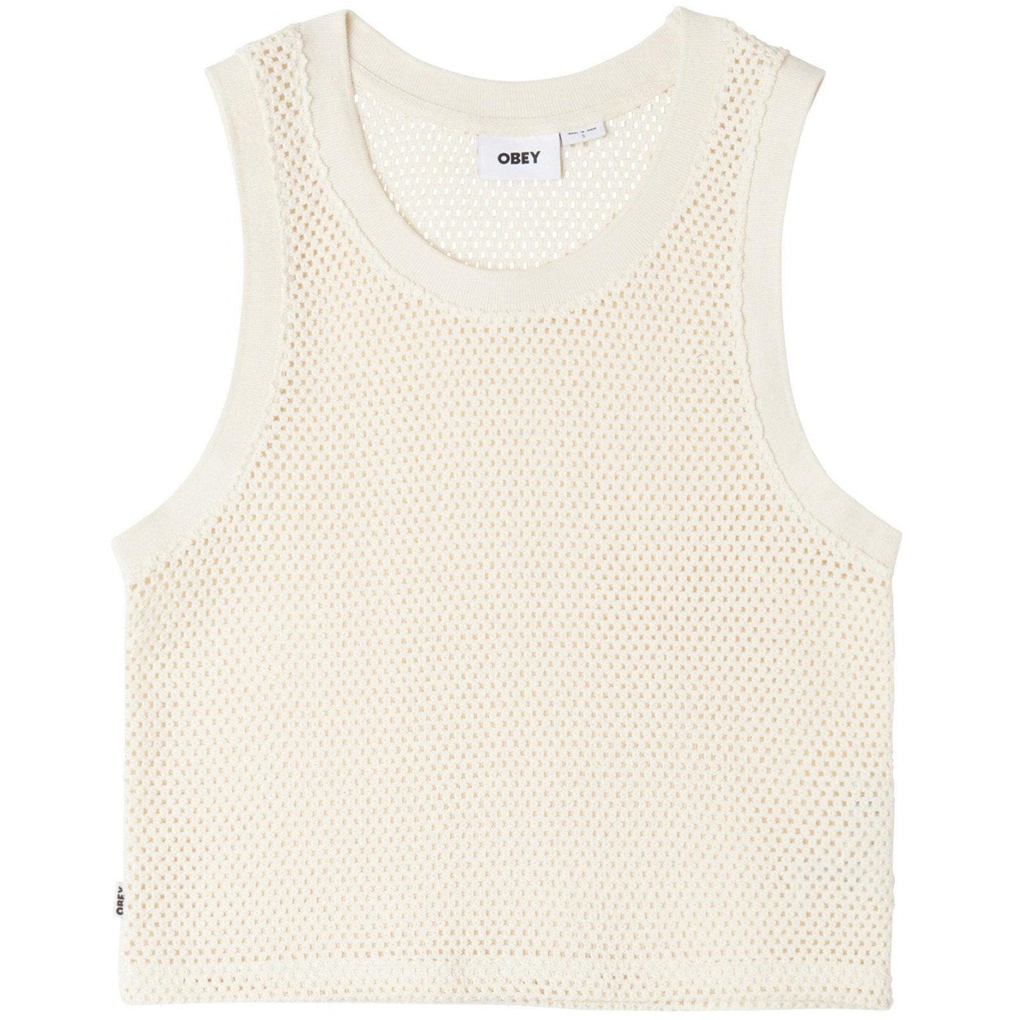 T-shirt Donna Obey - Obey Alex Mesh Top Tee - Bianco