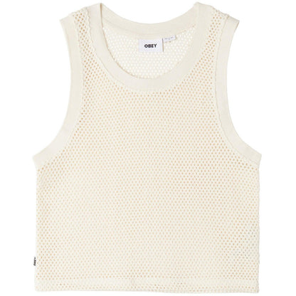 T-shirt Donna Obey - Obey Alex Mesh Top Tee - Bianco