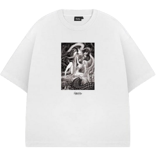 T-shirt Uomo Dolly Noire - Framing Eve Over Tee - Bianco
