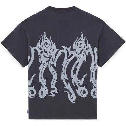 T-shirt Uomo Octopus - Octopus Tribal Skull Tee - Grigio