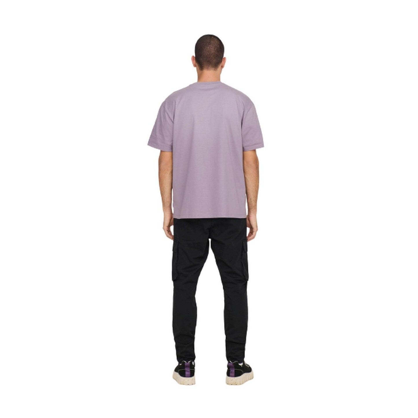 T-shirt Uomo Only & Sons - Onsfred Rlx Ss Tee Noos - Viola