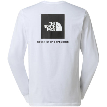 The North Face Herren-Langarmshirts – M L/S Box Nse Tee – Weiß