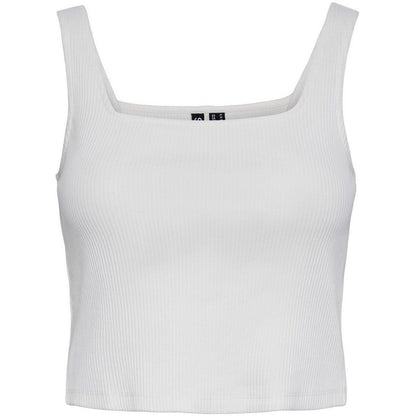 Canotte e top Donna Pieces - Pcnukisa Cropped Tank Top Noos - Bianco