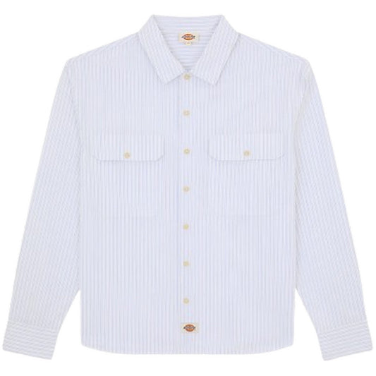 Camicie casual Uomo Dickies - Supima Work Shirt - Bianco