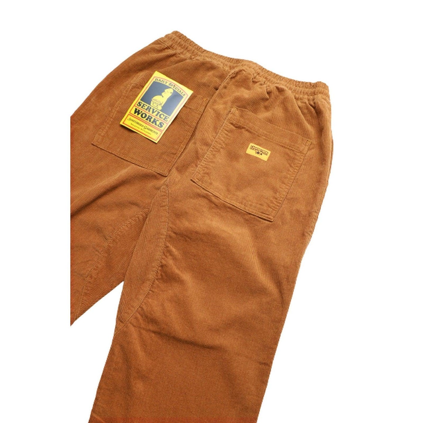 Pantaloni Uomo Service Works - Corduroy Chef Pants - Marrone