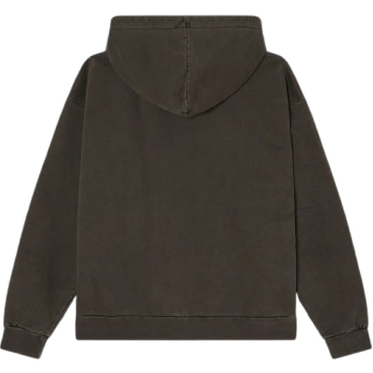 Felpe con cappuccio Uomo Obey - Lowercase Pigment Zip Hood Fleece - Nero