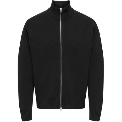 Cardigan Uomo Only & Sons - Onsblake Ds High Neck Cardigan Knit Noos - Nero