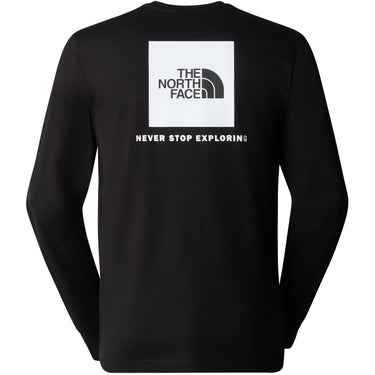 The North Face Herren Langarmshirts – M L/S Box Nse Tee – Schwarz