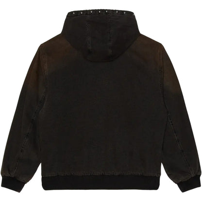 Giacche Uomo Obey - Obey Studded Zip Up Jacket - Nero