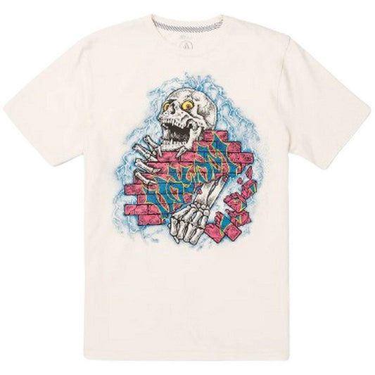 T-shirt Uomo Volcom - Wall Puncher Sst - Bianco