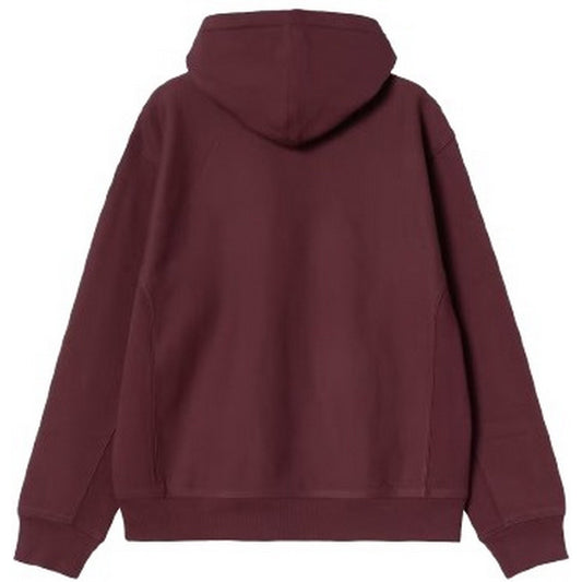 Felpe con cappuccio Uomo Carhartt Wip - Hooded American Script Sweat - Bordeaux