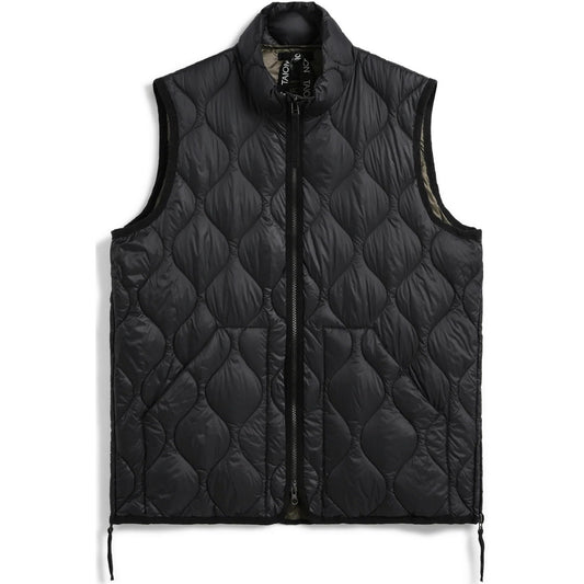 Gilet Unisex Taion - Military Hi Neck W-Zip Down Vest (Soft Shell) - Nero