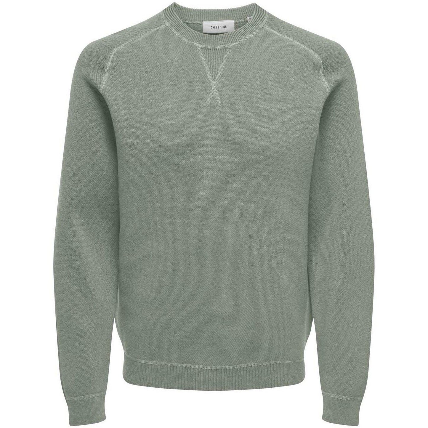 Felpe senza cappuccio Uomo Only & Sons - Onspin Reg 12 Solid Crew Knit - Grigio