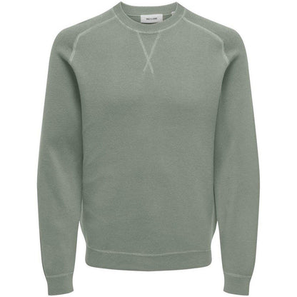 Felpe senza cappuccio Uomo Only & Sons - Onspin Reg 12 Solid Crew Knit - Grigio