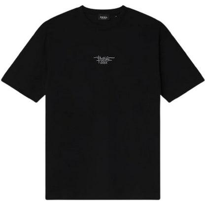 T-shirt Uomo Phobia - Black T-Shirt With Phobia Foggy Logo Print - Nero