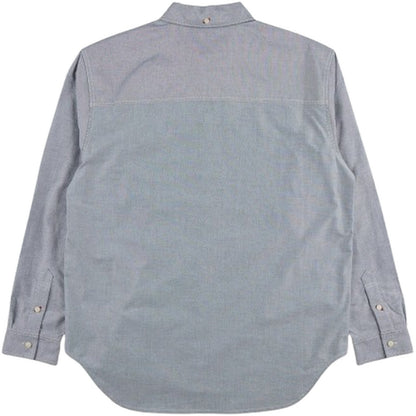 Camicie casual Uomo Evisu - Ht, Ls Oxford Shirt W/ Black Seagull Print - Grigio
