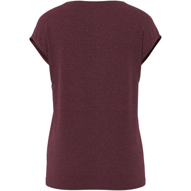 T-shirt Donna Pieces - Pcbillo Tee Lurex Stripes Noos - Viola