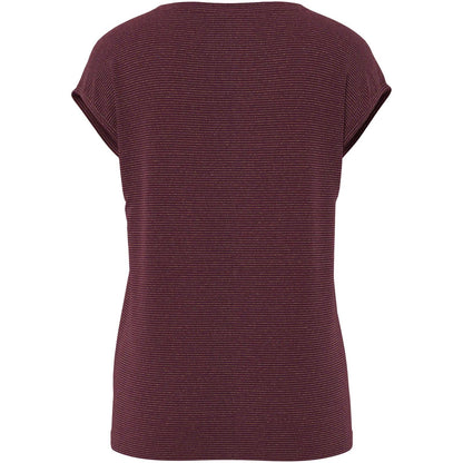 T-shirt Donna Pieces - Pcbillo Tee Lurex Stripes Noos - Viola