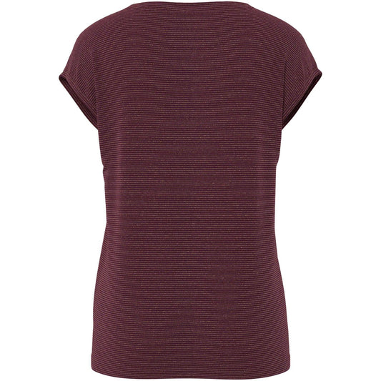 T-shirt Donna Pieces - Pcbillo Tee Lurex Stripes Noos - Viola