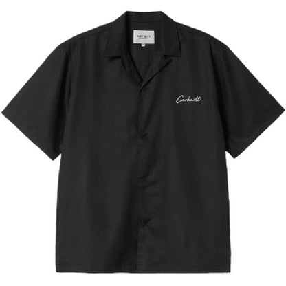 Męskie koszule codzienne Carhartt Wip – Koszula S/S Delray – Czarna