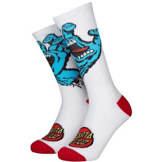Calze Ragazzi Unisex Santa Cruz - Youth Screaming Hand Sock - Bianco