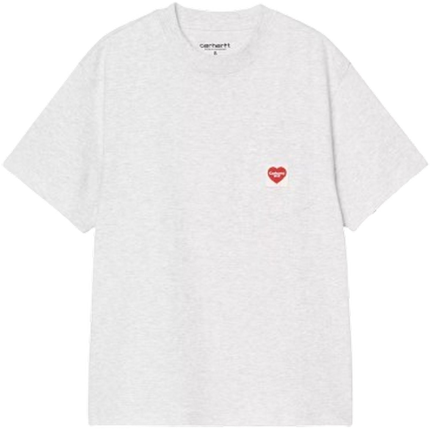 T-shirt Donna Carhartt Wip - W' S/S Pocket Heart T-Shirt - Grigio