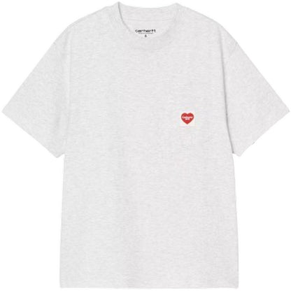 T-shirt Donna Carhartt Wip - W' S/S Pocket Heart T-Shirt - Grigio