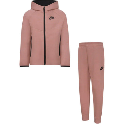 Felpe con cappuccio Bambino Nike - Tech Fleece Hooded Full Zip Up - Rosa
