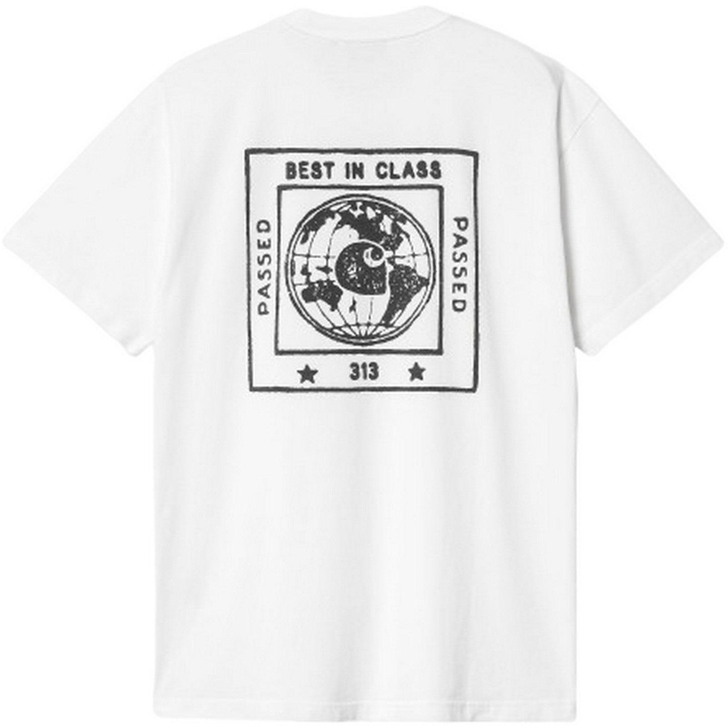 T-shirt Uomo Carhartt Wip - S/S Stamp T-Shirt - Bianco