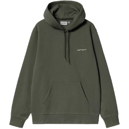 Felpe con cappuccio Uomo Carhartt Wip - Hooded Script Embroidery Sweat - Verde