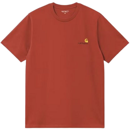 T-shirt Uomo Carhartt Wip - S/S American Script - Rosso