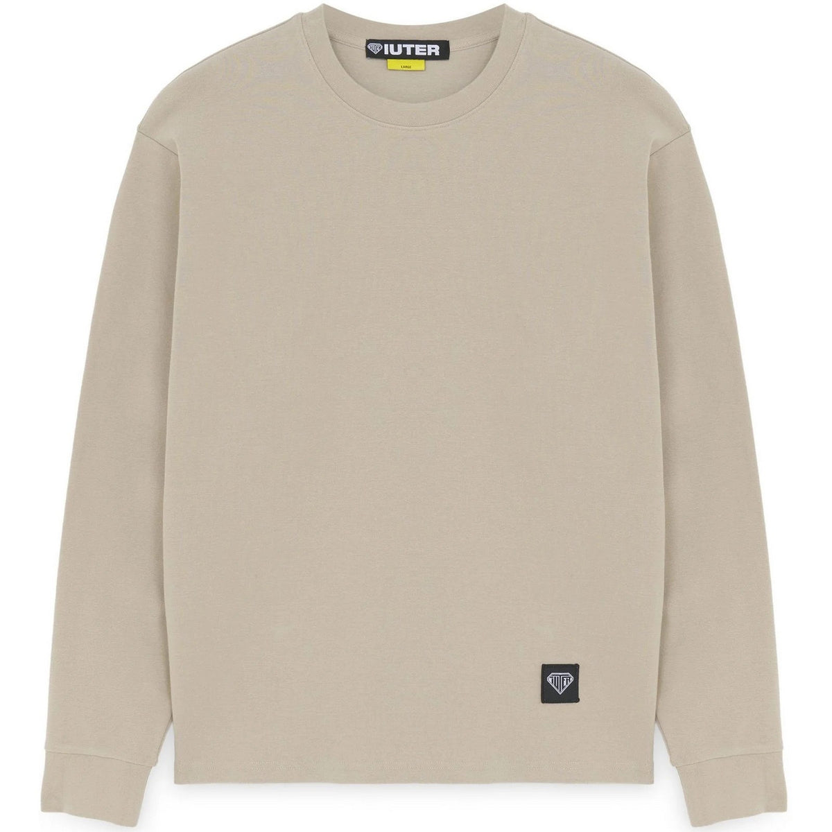 Maglie a manica lunga Uomo Iuter - Label Ribbed Ls Tee - Beige