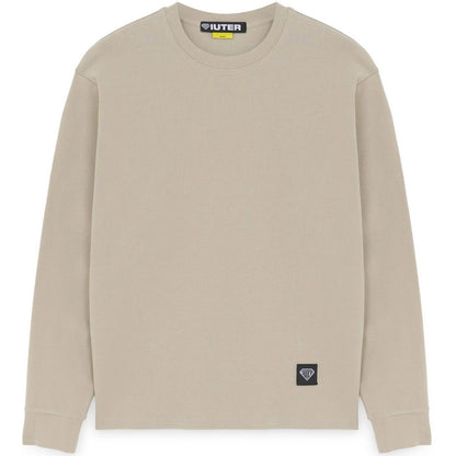 Maglie a manica lunga Uomo Iuter - Label Ribbed Ls Tee - Beige