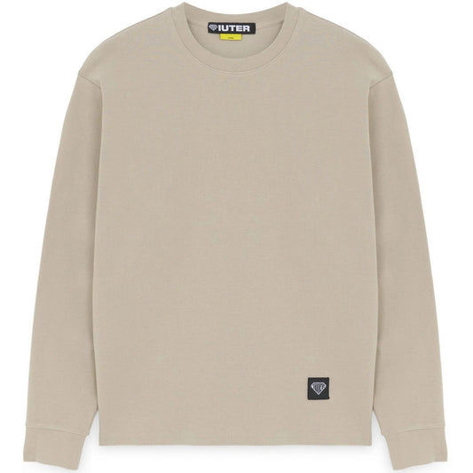 Maglie a manica lunga Uomo Iuter - Label Ribbed Ls Tee - Beige