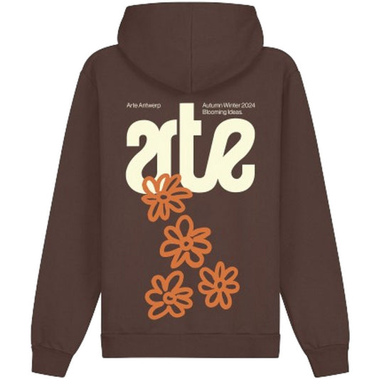 Felpe con cappuccio Uomo Arte Antwerp - Multiple Flowers Hoodie - Marrone