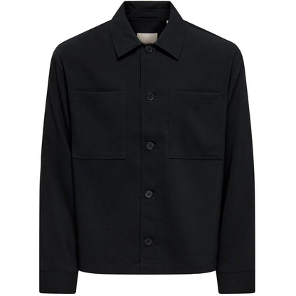 Camicie casual Uomo Only & Sons - Onswill 0292 Loose Overshirt - Nero