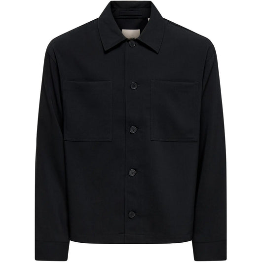 Camicie casual Uomo Only & Sons - Onswill 0292 Loose Overshirt - Nero