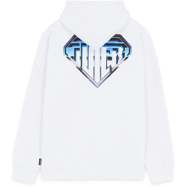 Sweats à capuche pour hommes Iuter - Logo en métal - Blanc