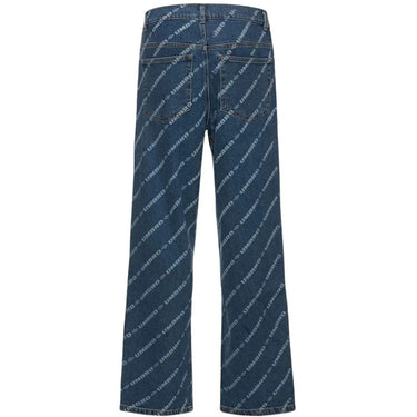 Umbro Unisex Jeans – Jeans mit gelasertem Logo – Blau