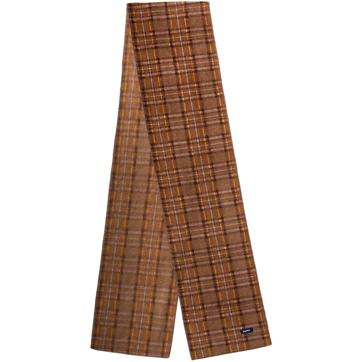 Sciarpe Uomo KAPPY DESIGN - Kappy Fleece Check Muffler - Marrone